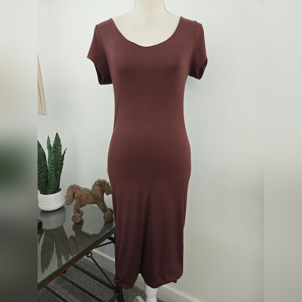 OBSESSIVE LOVE Soft Stretchy Short Sleeve T-shirt Dress. Size Medium. New withou